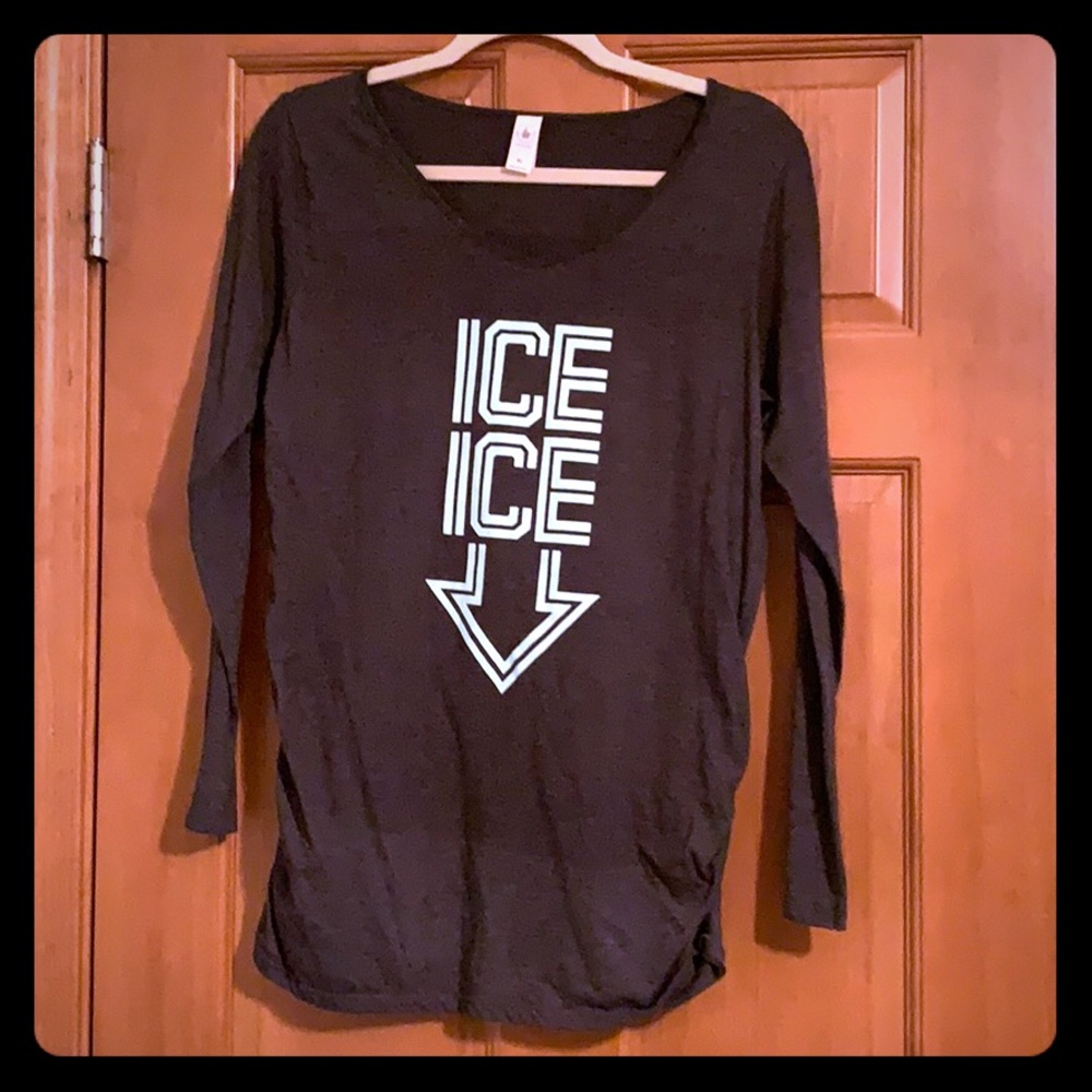 Hilarious! Ice Ice Baby Maternity Top